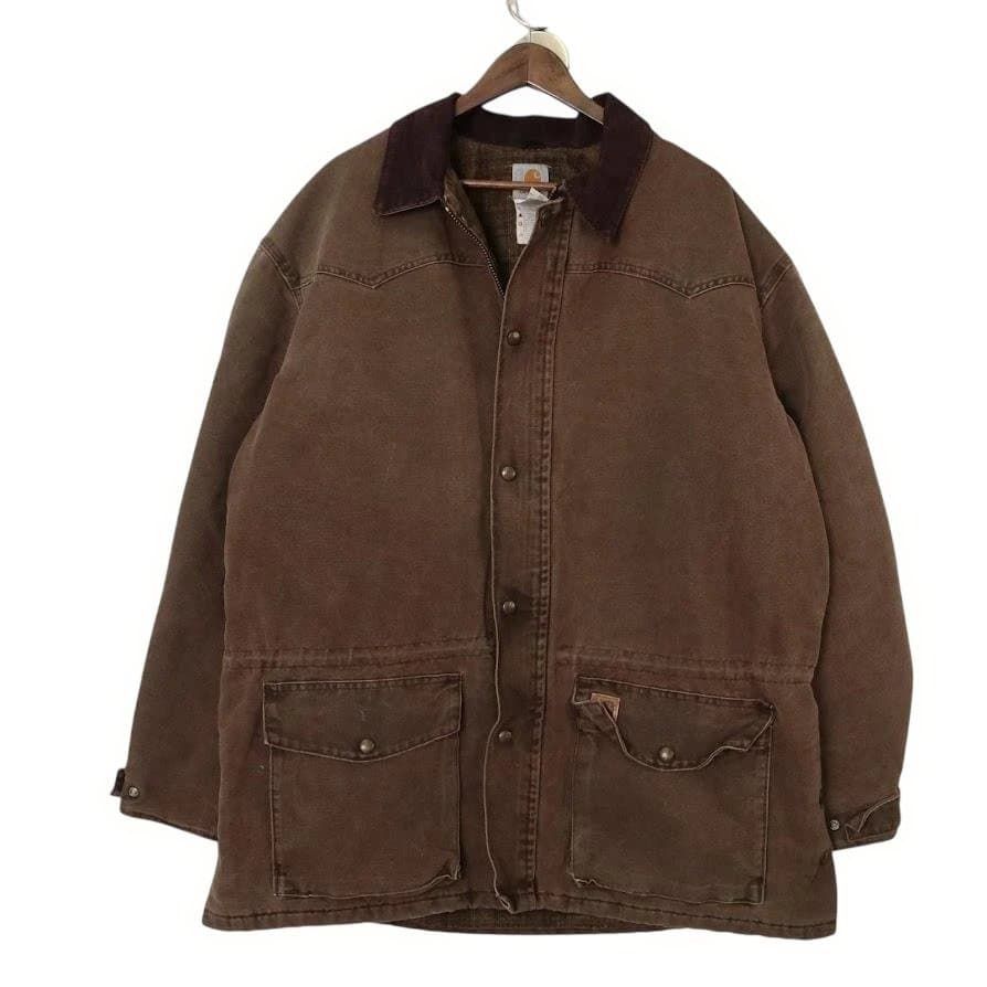 80s】Carhartt カーハート ダックジャケット XL 茶 USA製 - メルカリ