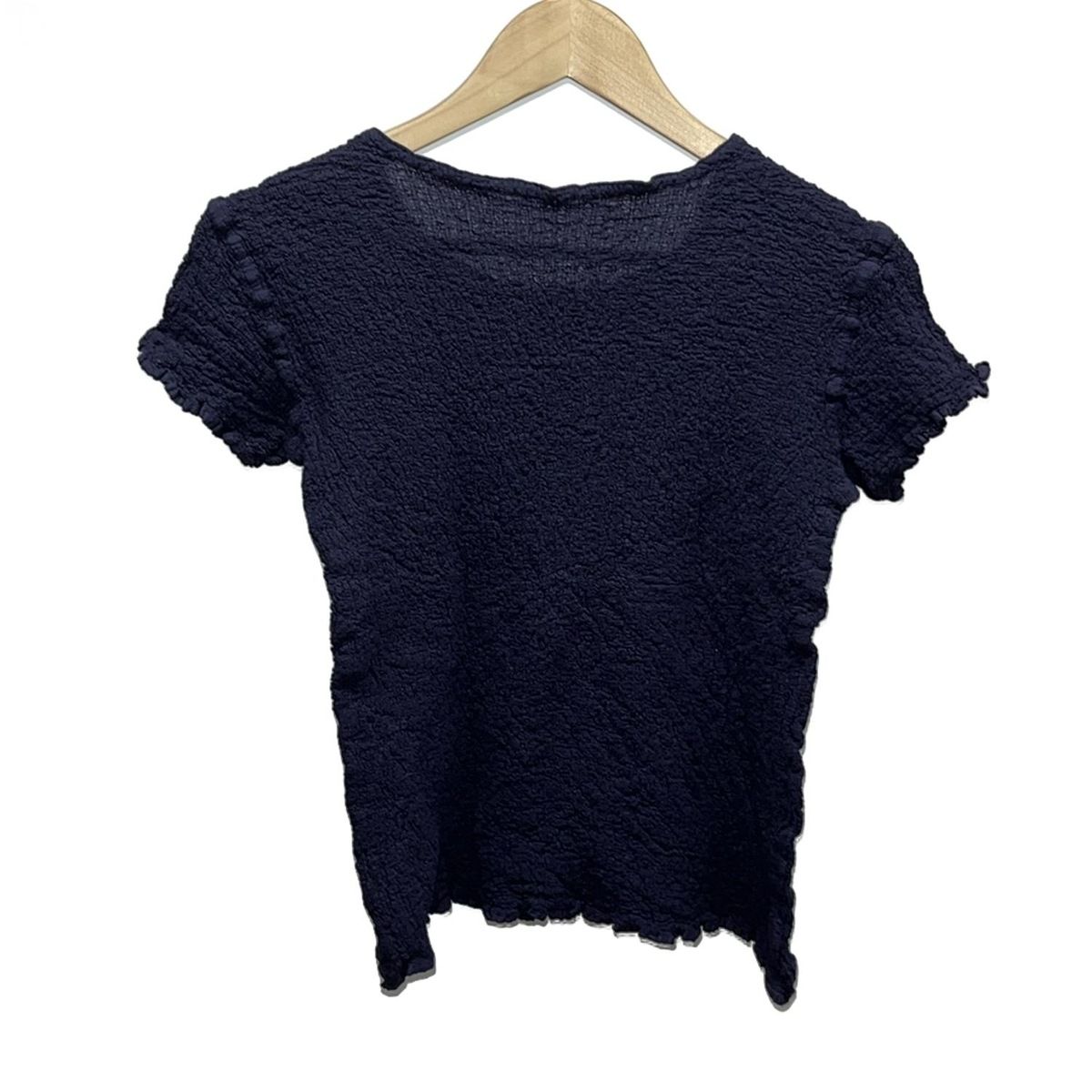 イッセイミヤケ me 黒半袖シャツ me ISSEY MIYAKE ミー イッセイミヤケ