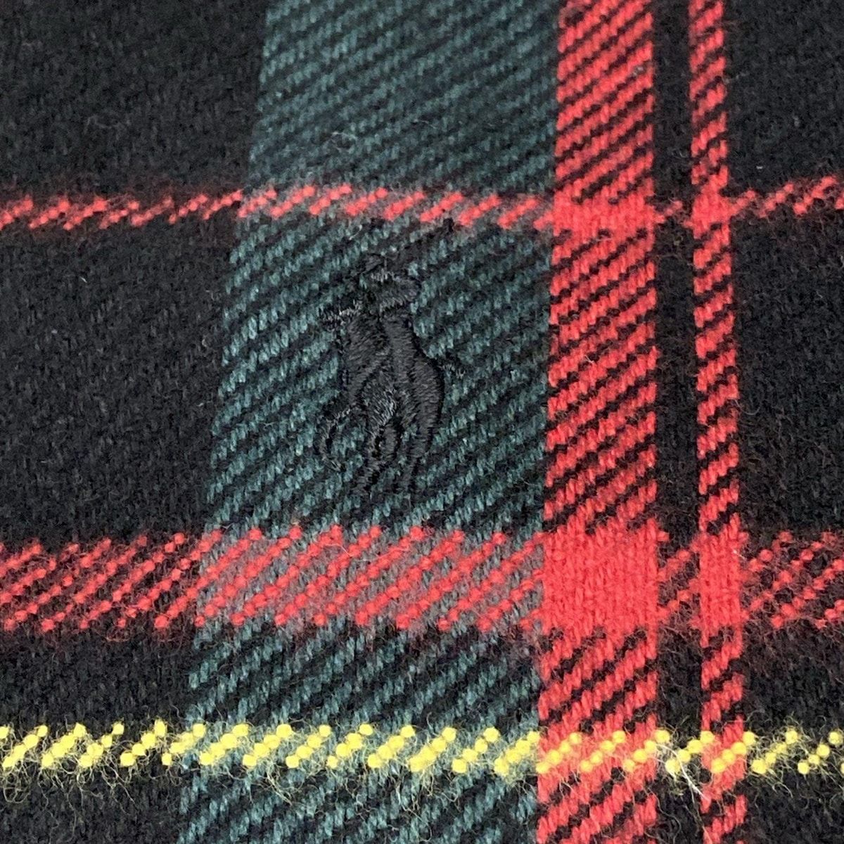 RalphLauren(ラルフローレン) ブランケット美品 - レッド×ダーク
