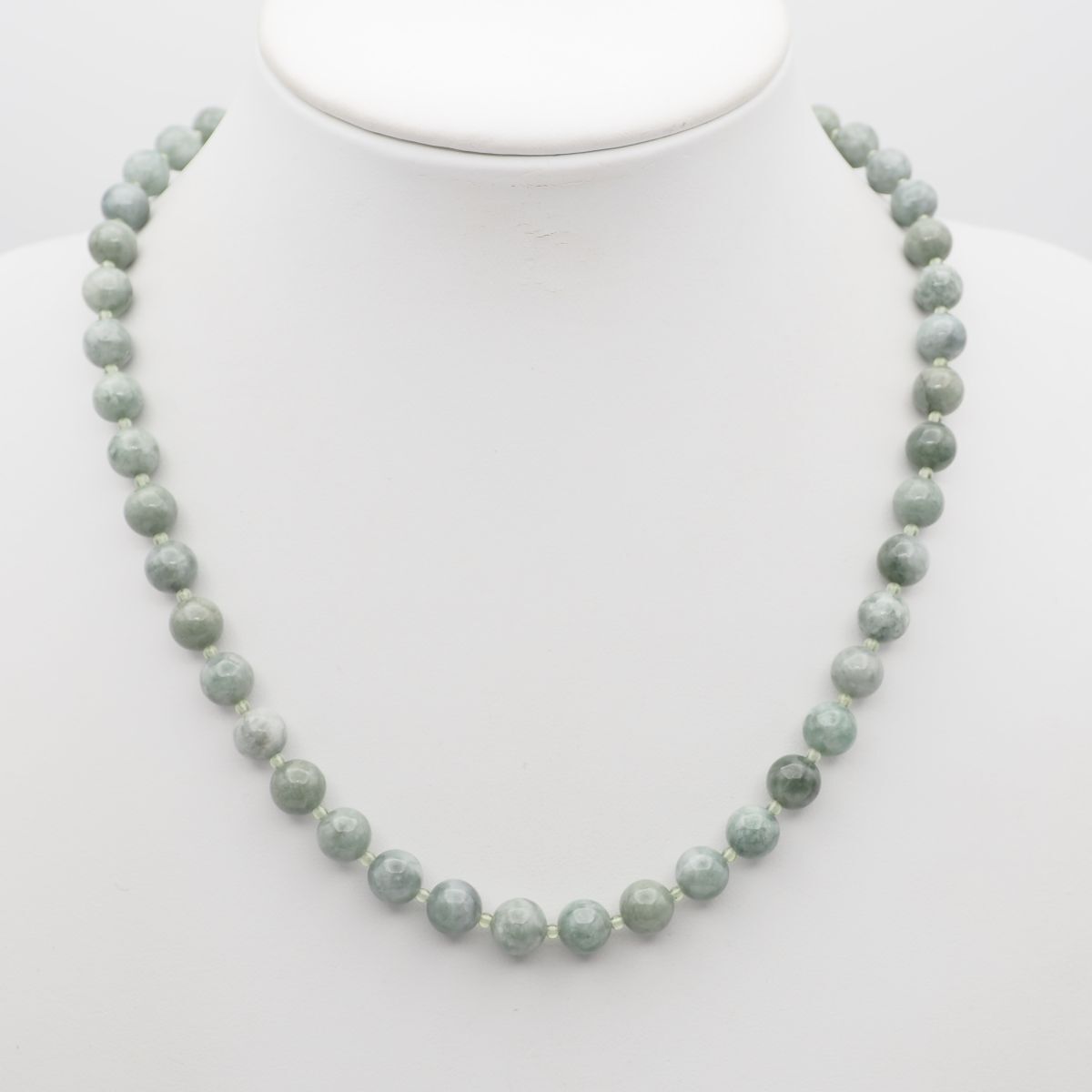 M053 グリーンストーン STERLING刻印 ネックレス デザイン シルバー