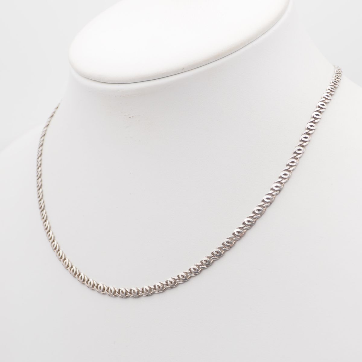 M076 ヴィンテージ 925刻印 ネックレス シルバー チェーン デザイン