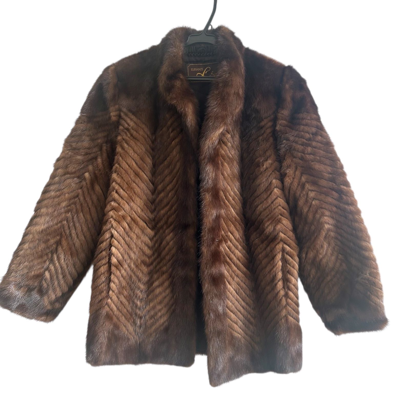 Z1728 elegance L fur エレガンスエルファー 毛皮 ファーコート