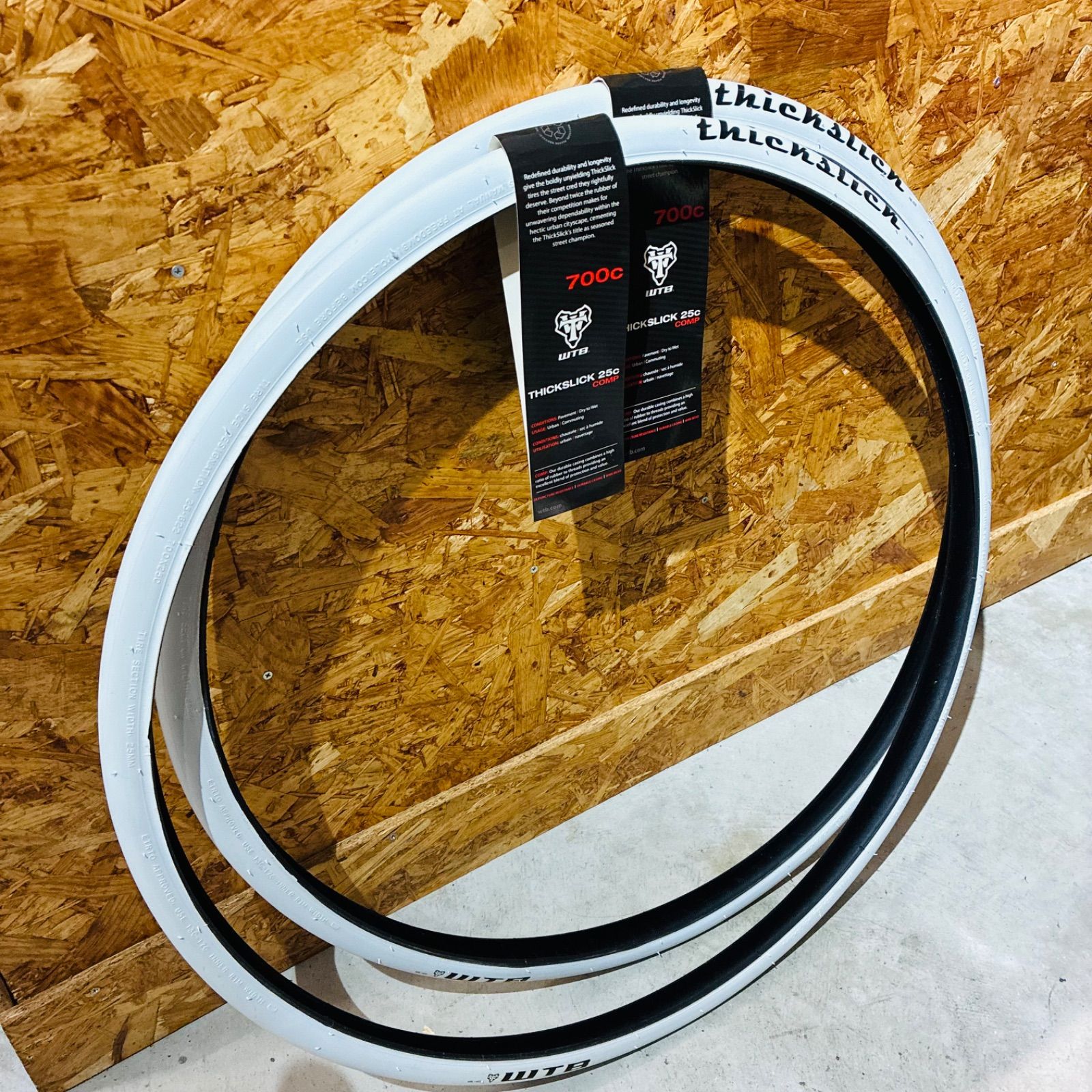 未使用】 WTB ThickSlick comp 25-622 700x25c ホワイト クリンチャー