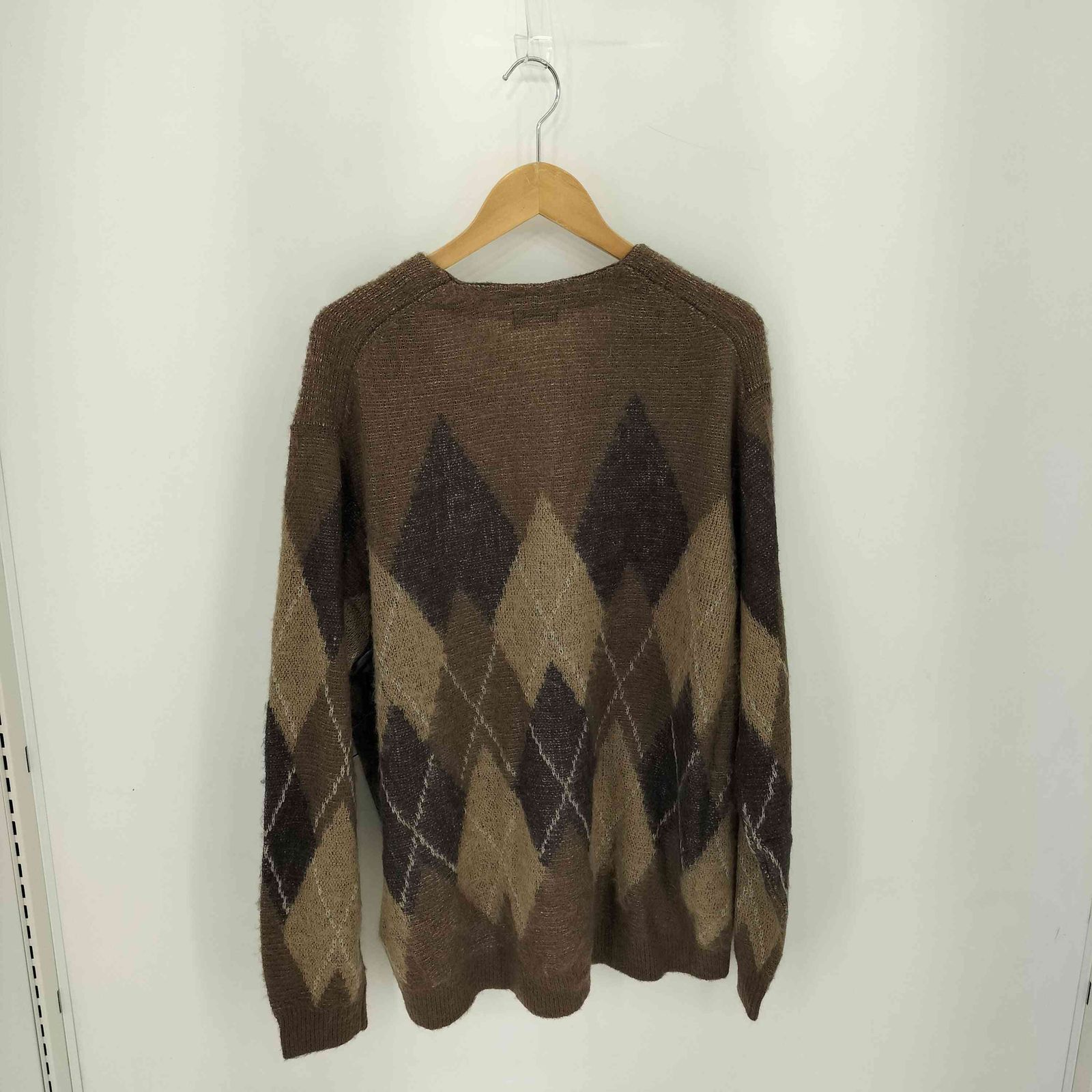 ラッドミュージシャン LAD MUSICIAN ARGYLE CARDIGAN モヘア シャギー