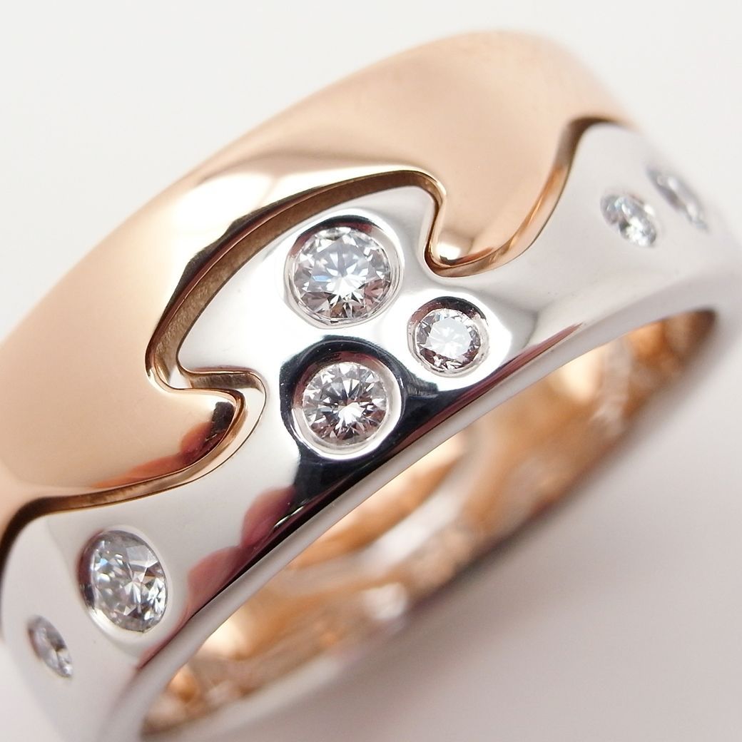   ジョージジェンセン ダイヤ リング K18WG 51号 楽天市場】ジョージジェンセン オーロラリング ダイヤモンド #51