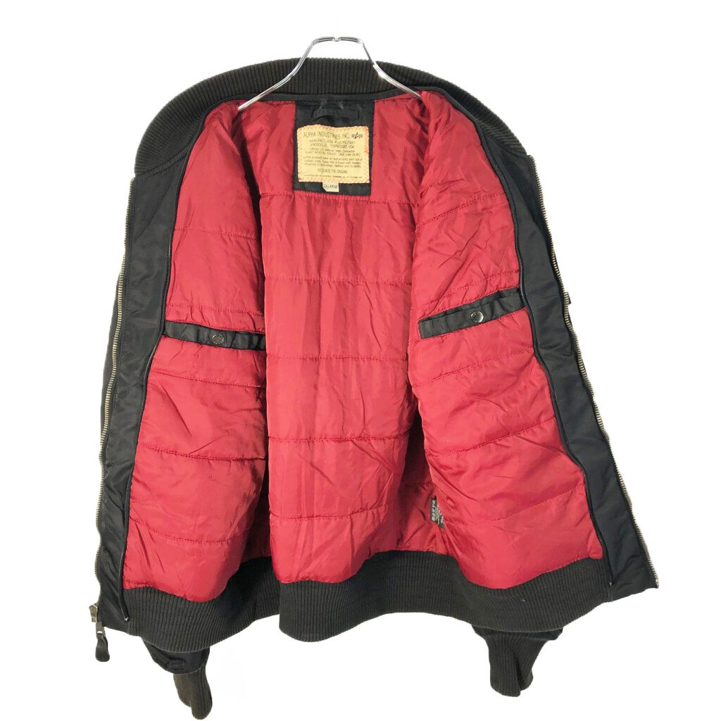 レイルイさま　　　 アルファインダストリーズ 古着 MA-1 フライトジャケット アルファインダストリーズ プリント リバーシブル フライトジャケット