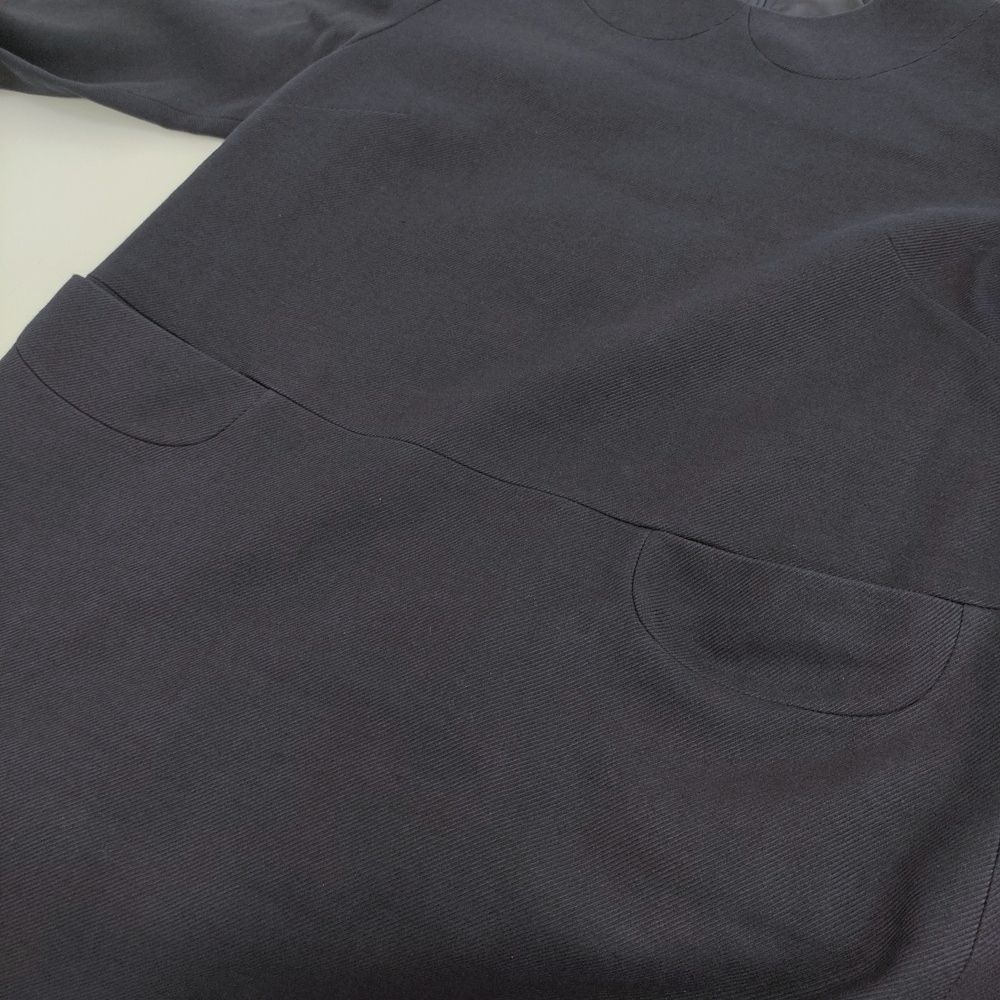 中川政七商店 遊 セミフォーマル ウール混 ワンピース ネイビー  