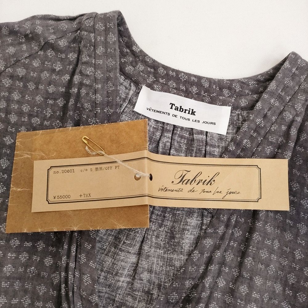 Tabrik リネンギャザーローブ ワンピース 定価55000円 20601  