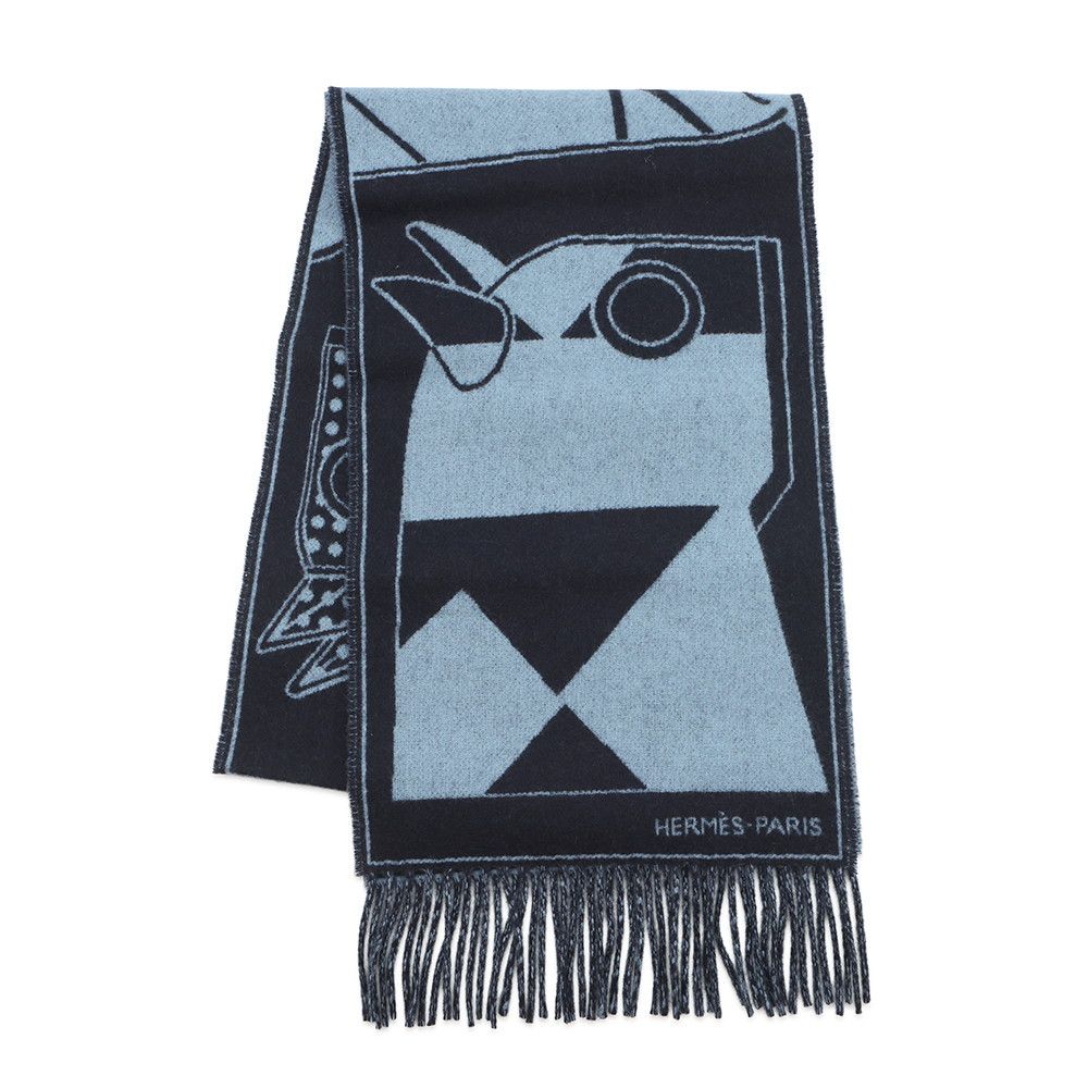 エルメス マフラー カマイユ・ジャカード カシミア HERMES ストール