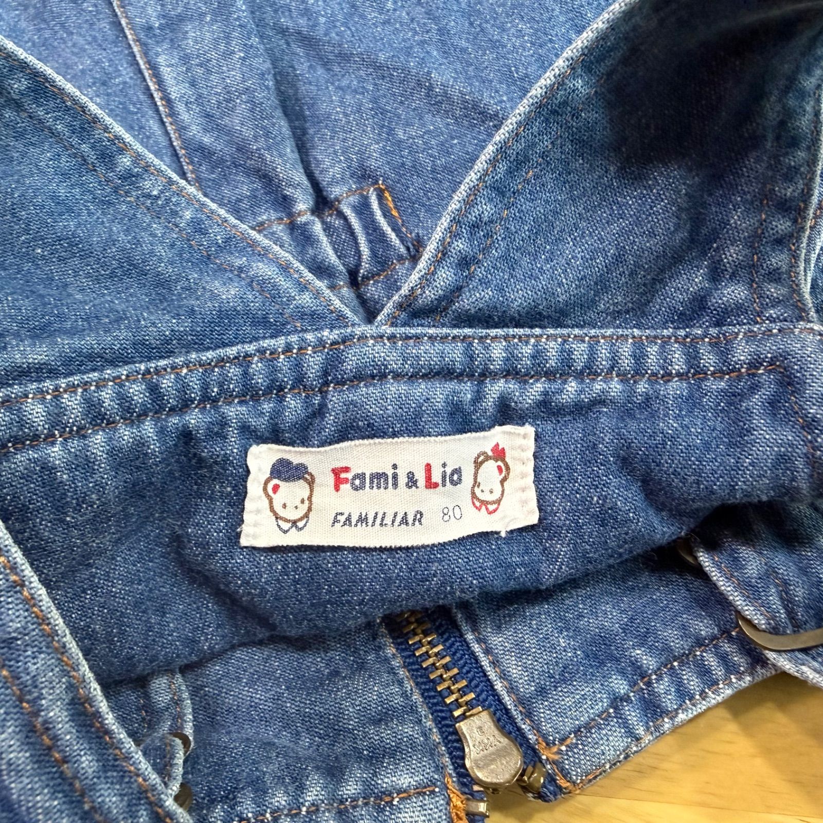 希少◎ファミリアレトロオーバーオール◎サイズ80 - メルカリ