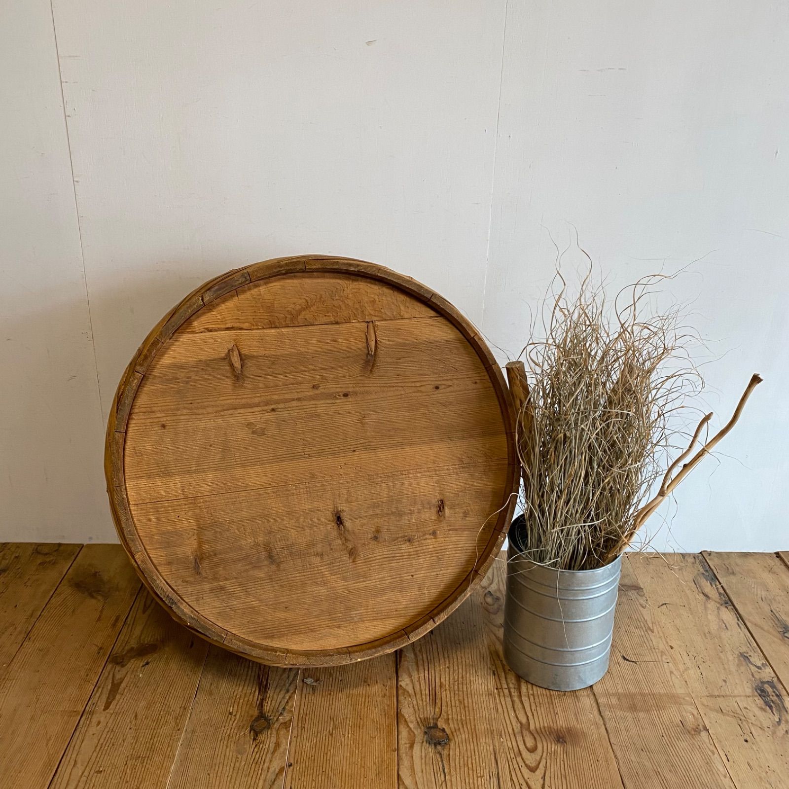 アンティーク 木製 大型 盥 木桶 古道具 古民具 ガーデニング 昭和