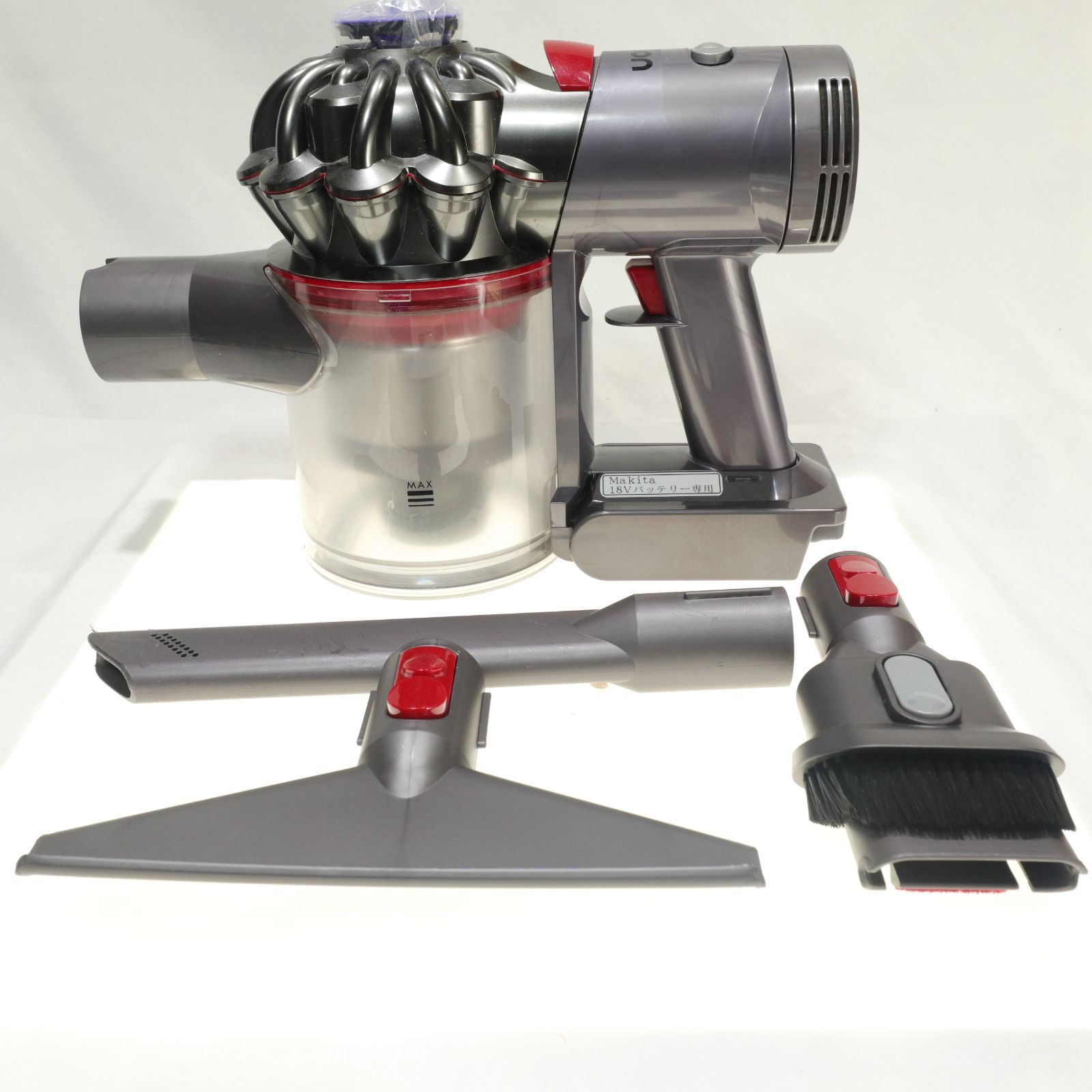 動作確認済/フィルタ新品交換済/マキタ18Vバッテリー仕様】Dyson