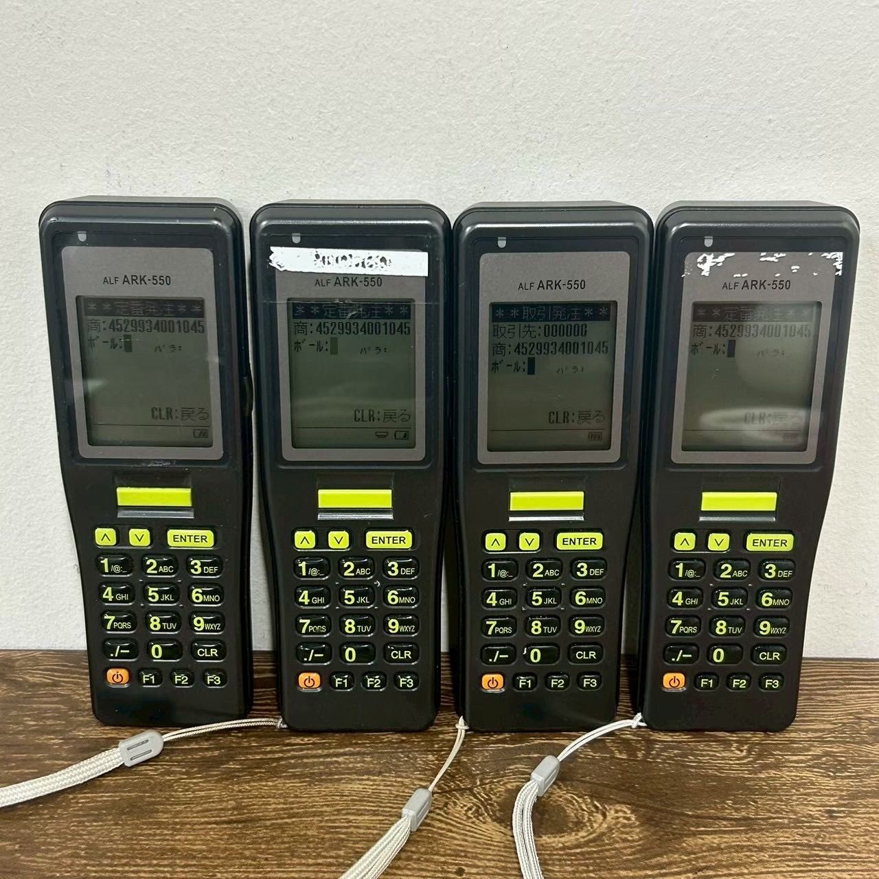 4台セット】ARF バーコードハンディ ターミナル ALF ARK-550 商品管理