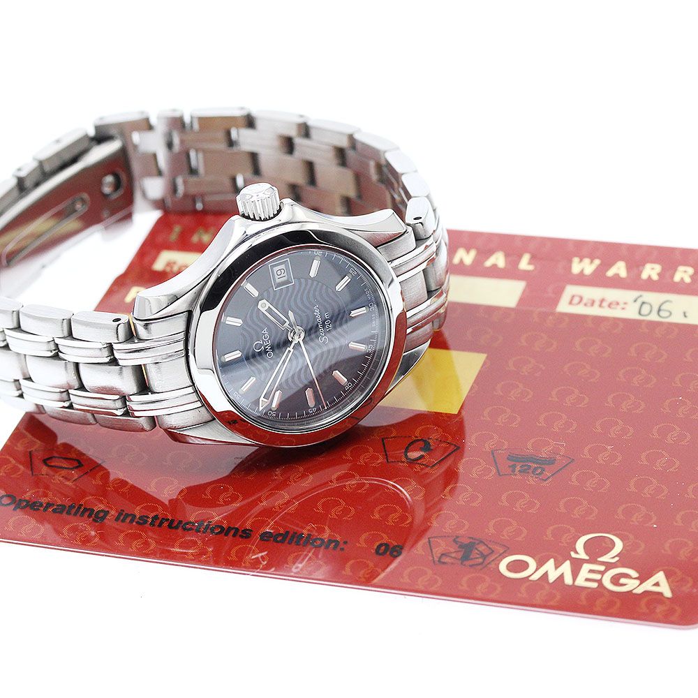 オメガ OMEGA 2581.81 シーマスター120 デイト クォーツ レディース 保証書付き_933959 オメガ OMEGA 2581.81 シーマスター120 デイト クォーツ レディース