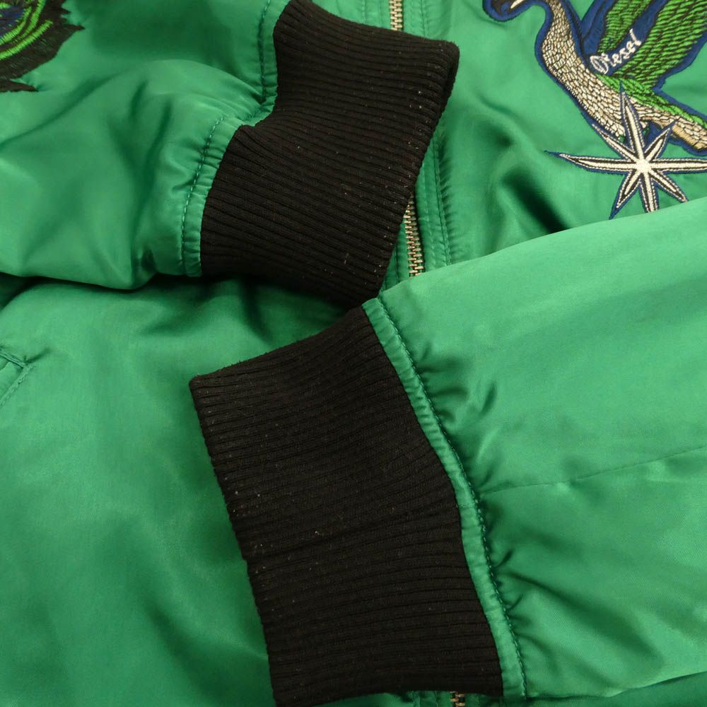 DIESEL ディーゼル バック刺繍 ベロア リバーシブル スカジャン