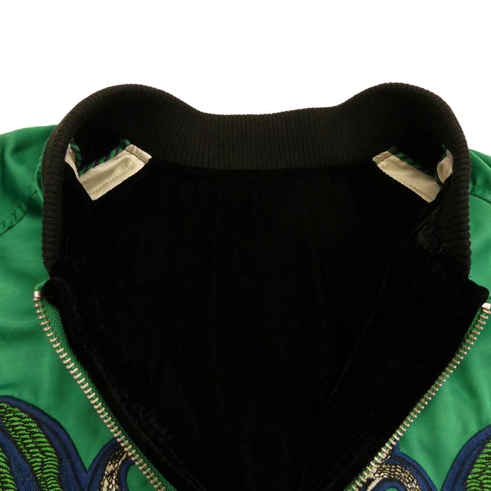 DIESEL ディーゼル バック刺繍 ベロア リバーシブル スカジャン