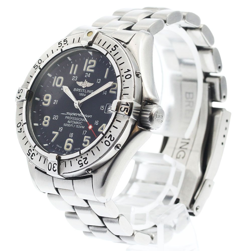 ブライトリング BREITLING A17045 スーパーオーシャン デイト 自動巻き メンズ 保証書付き_922329 ブライトリング BREITLING A17045 スーパーオーシャン デイト 自動巻き