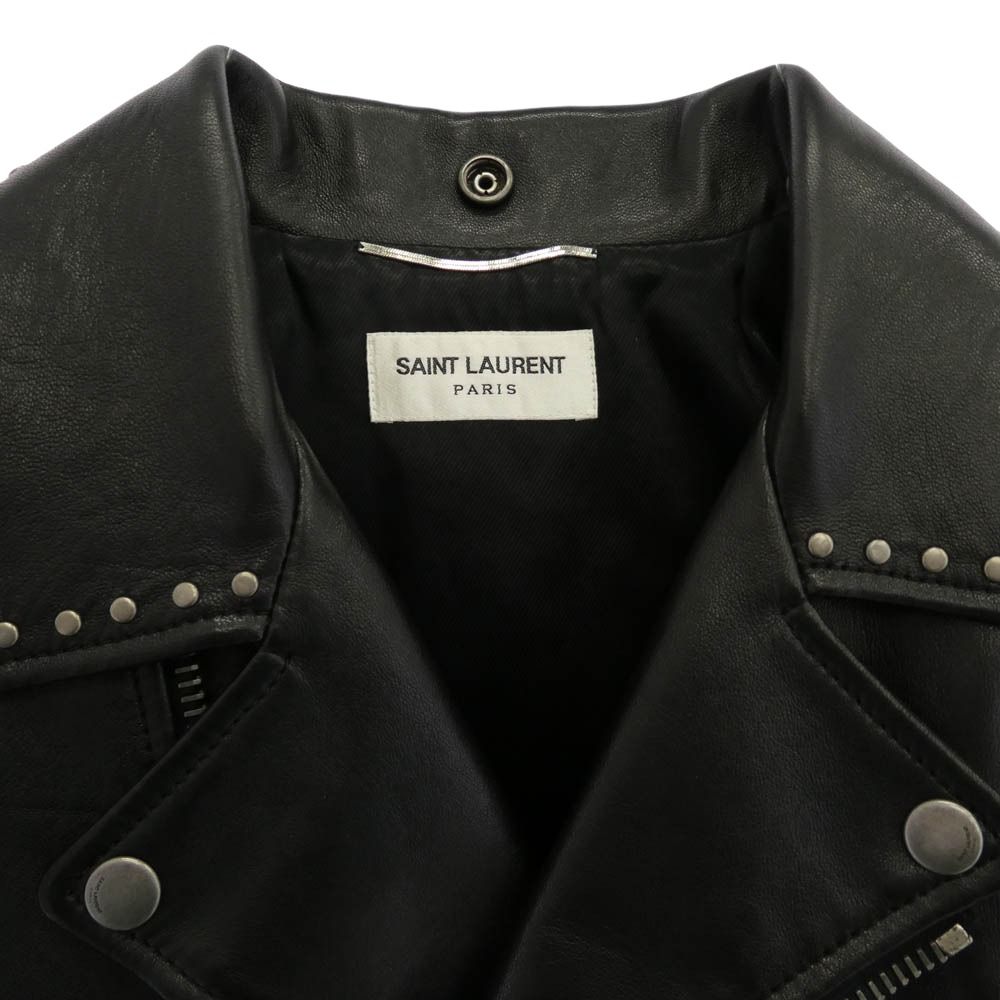 SAINT LAURENT サンローラン 533659 YC2QO STUDDED LEATHER MOTORCYCLE