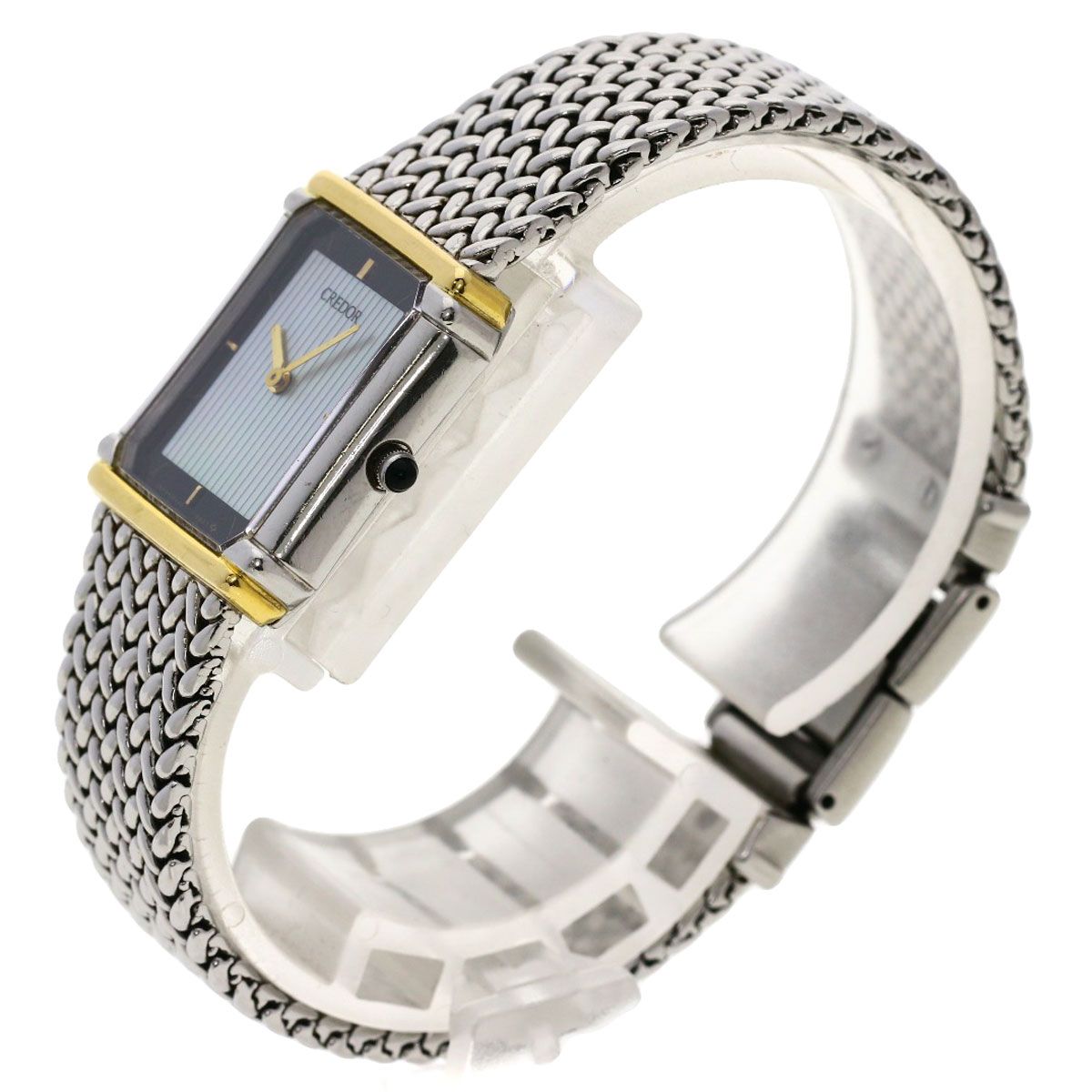 SEIKO セイコー 8420-6690 クレドール スクエアフェイス 腕時計 SS SS