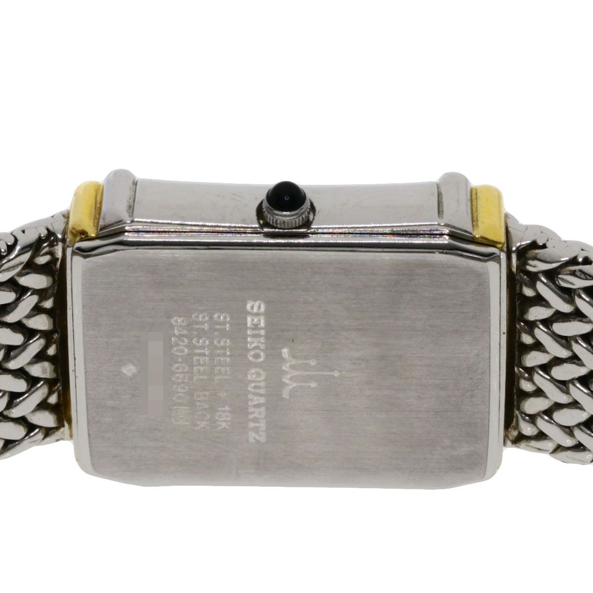 SEIKO セイコー 8420-6690 クレドール スクエアフェイス 腕時計 SS SS