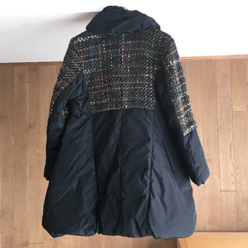 美品cube cubeキューブキューブセンソユニコパープルダウンフードコート40 美品cube cubeキューブキューブセンソユニコパープルダウンフードコート40