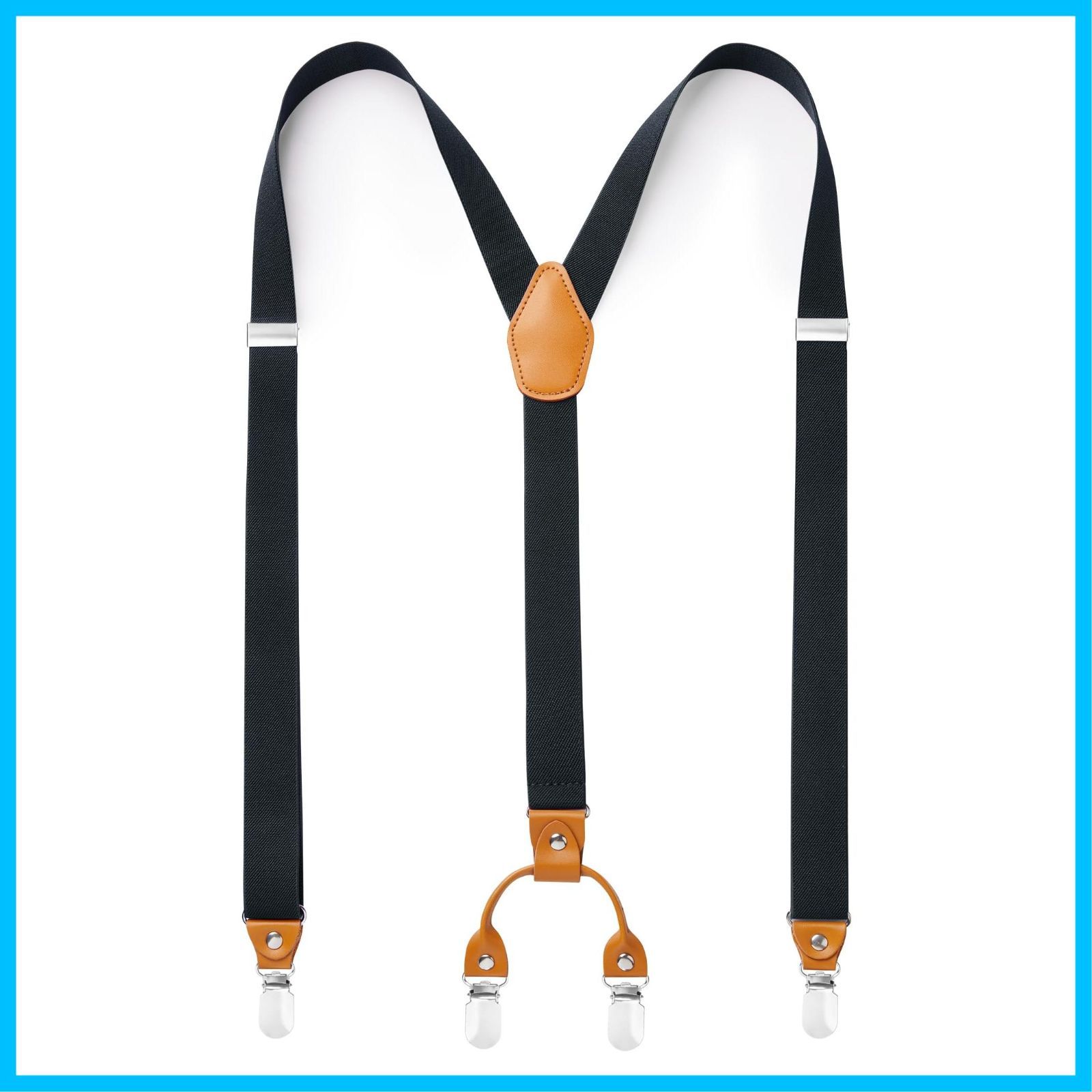 数量限定】[HISDERN] X-03 サスペンダー X型/Y型 25mm幅 錆びない 調節