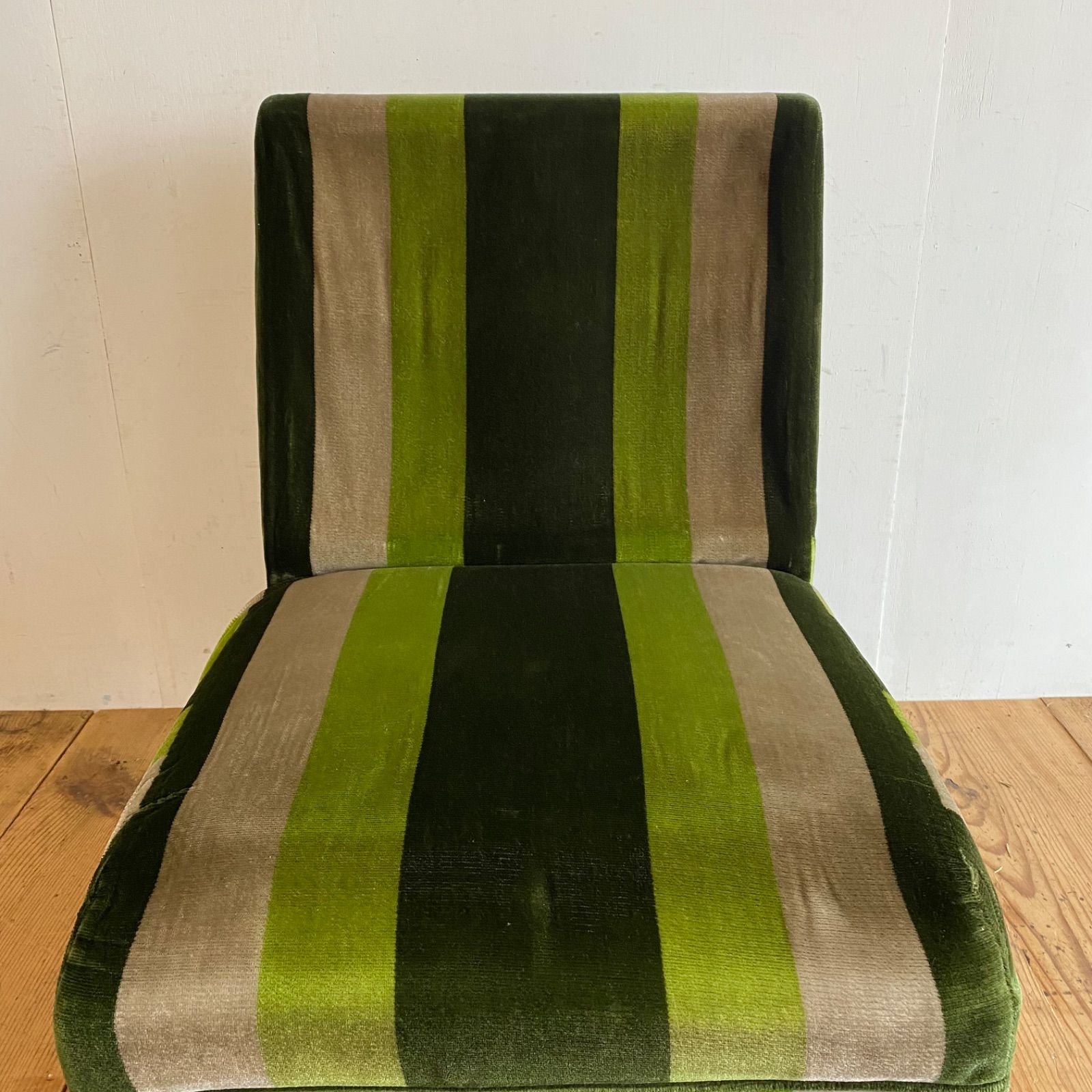 ヴィンテージ モケット ソファ ストライプ ミッドセンチュリー レトロ