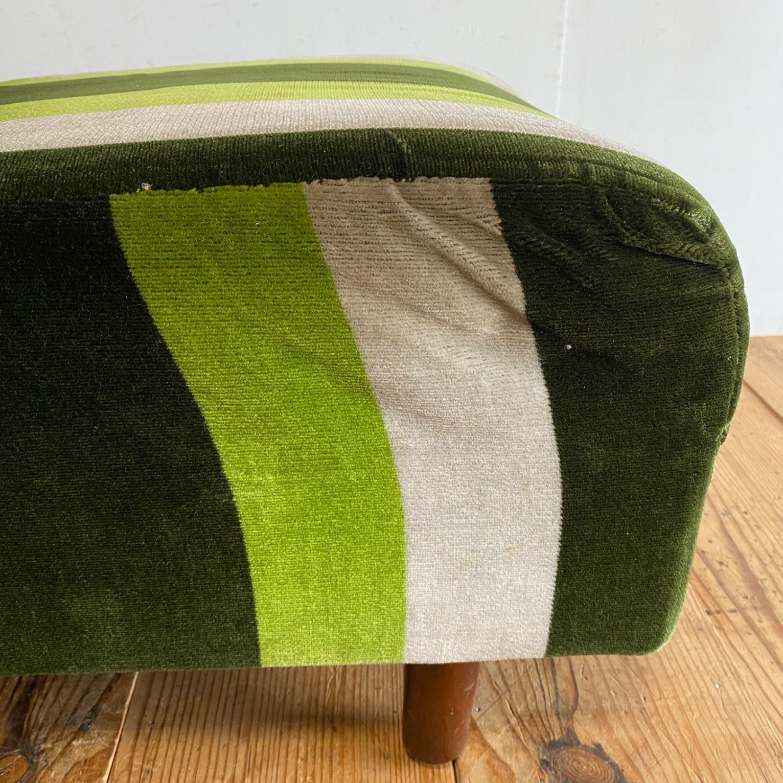 ヴィンテージ モケット ソファ ストライプ ミッドセンチュリー レトロ