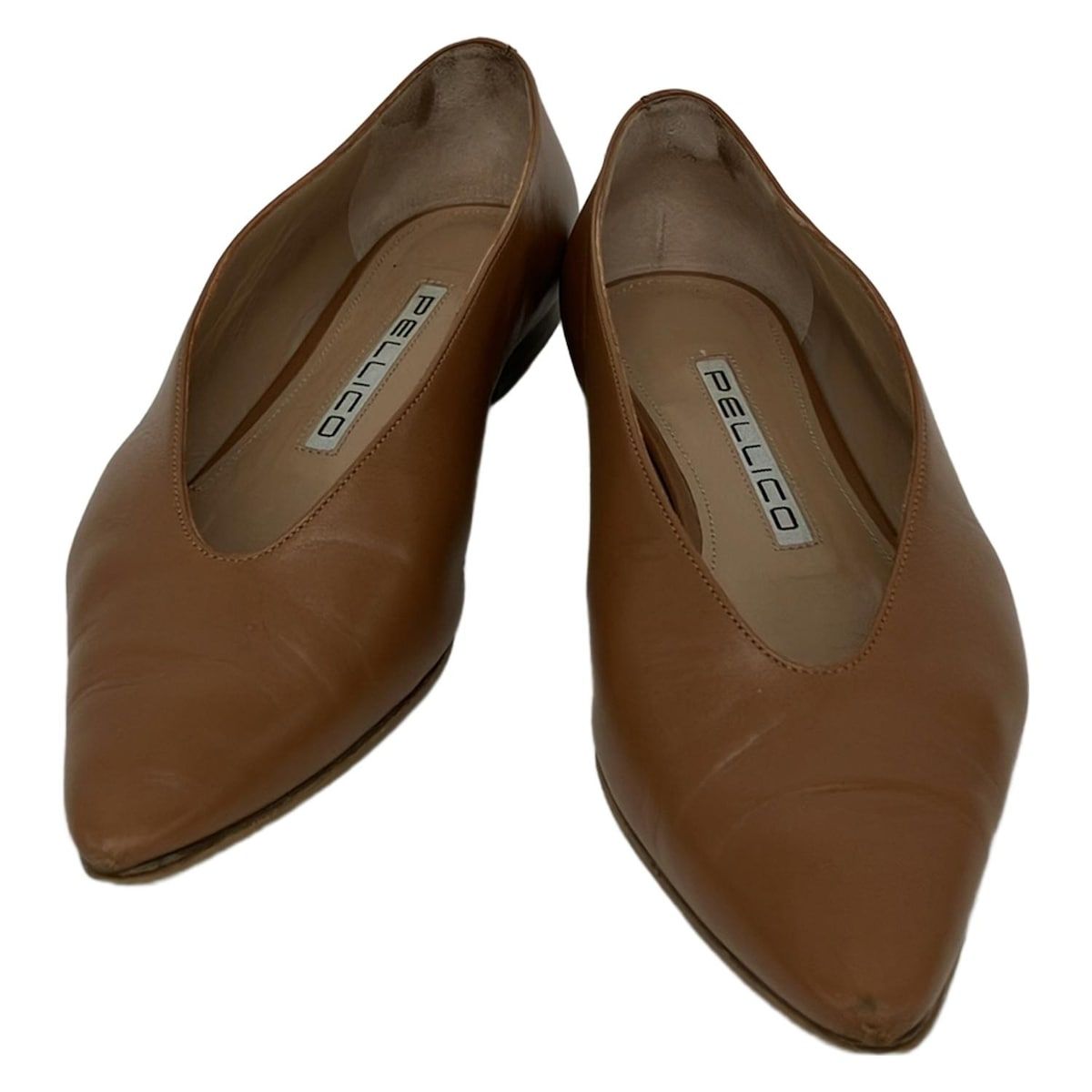 PELLICO ペリーコ ブラウン フラットシューズ　371/2 PELLICO ペリーコ ブラウン フラットシューズ 371/2