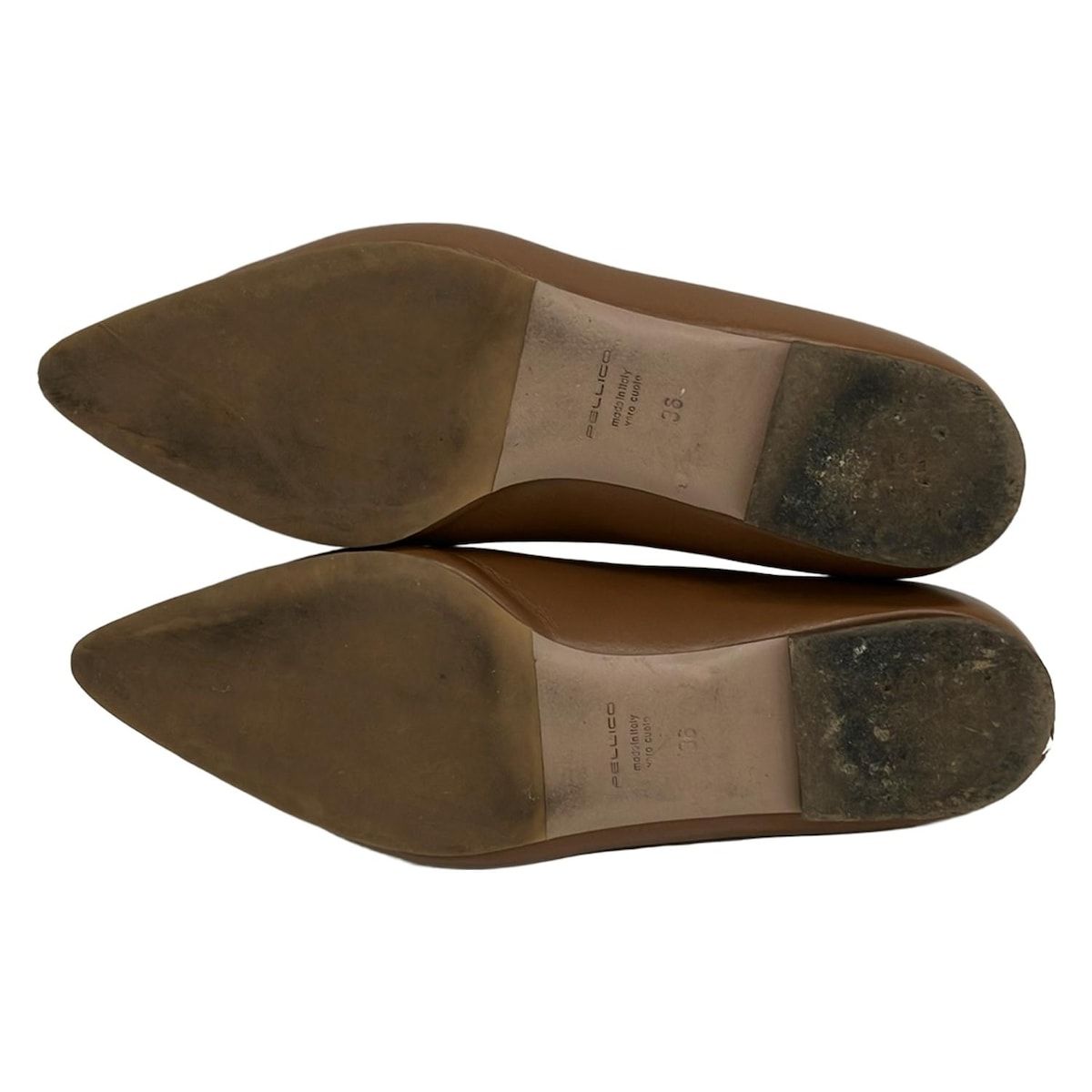 PELLICO ペリーコ ブラウン フラットシューズ　371/2 PELLICO ペリーコ ブラウン フラットシューズ 371/2