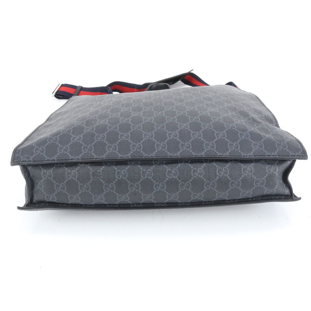 極美品 グッチ GG スプリーム 495559 レザー 2WAY トート バッグ 斜め