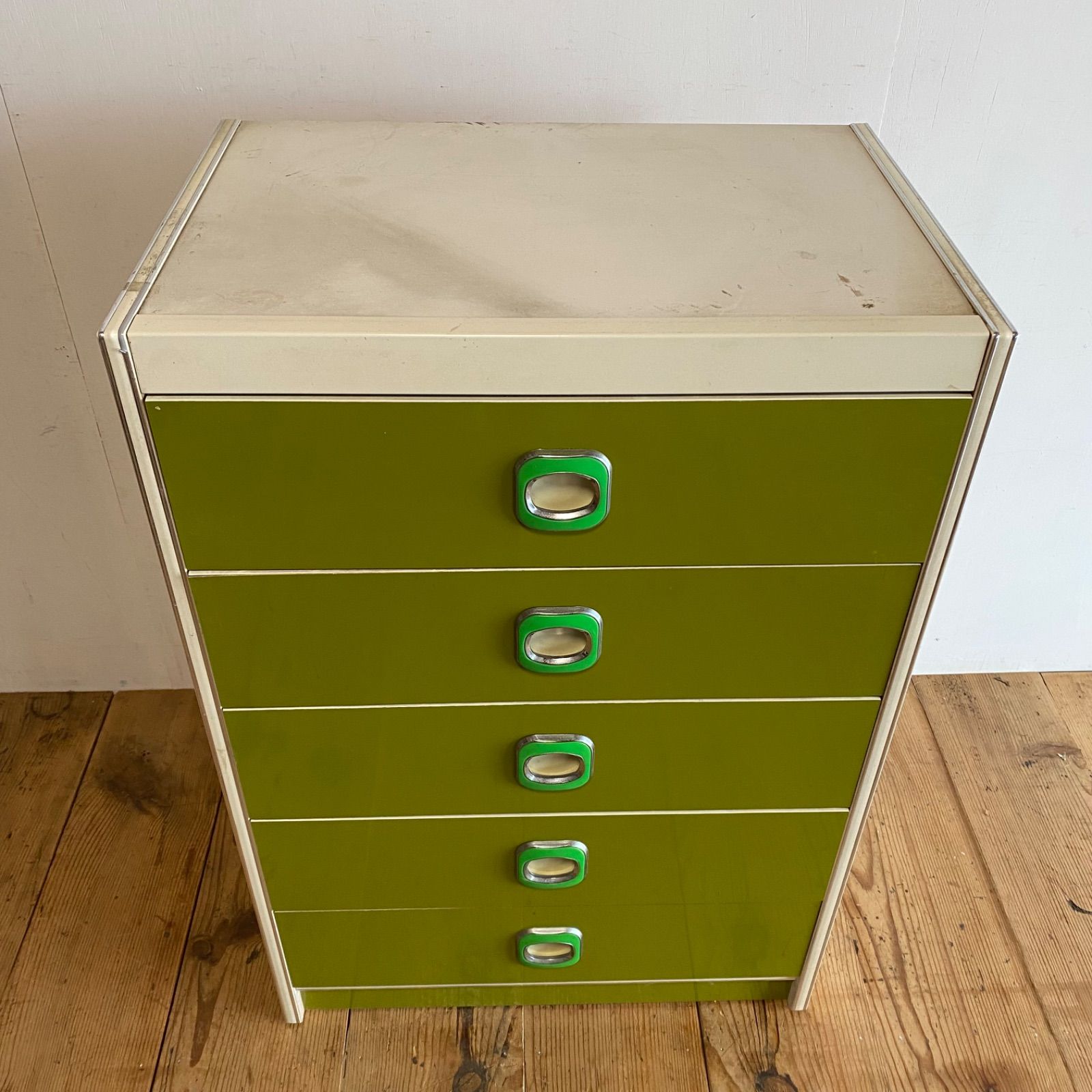棚　タンス　引き出し　ラック　緑　昭和レトロ　レトロポップ　ヴィンテージ 棚 タンス 引き出し ラック 緑 昭和レトロ レトロポップ ヴィンテージ