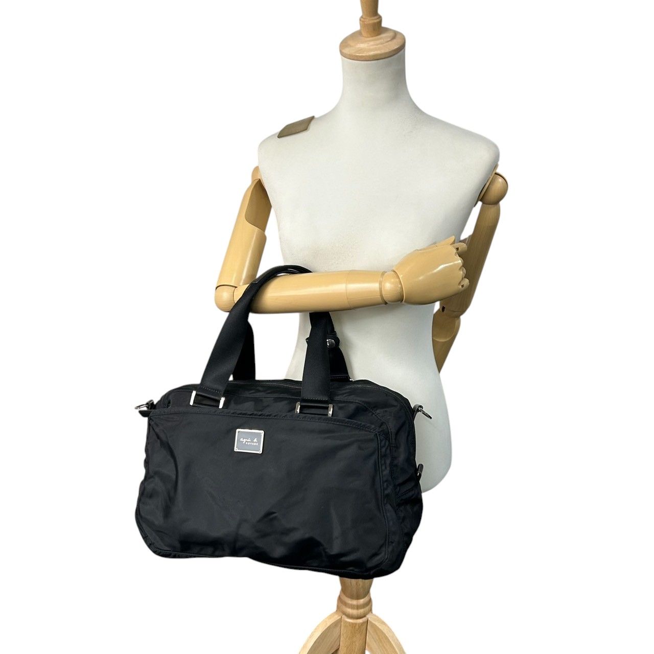 アニエスベー ボヤージュ 2WAY ボストンバッグ ハンドバッグ