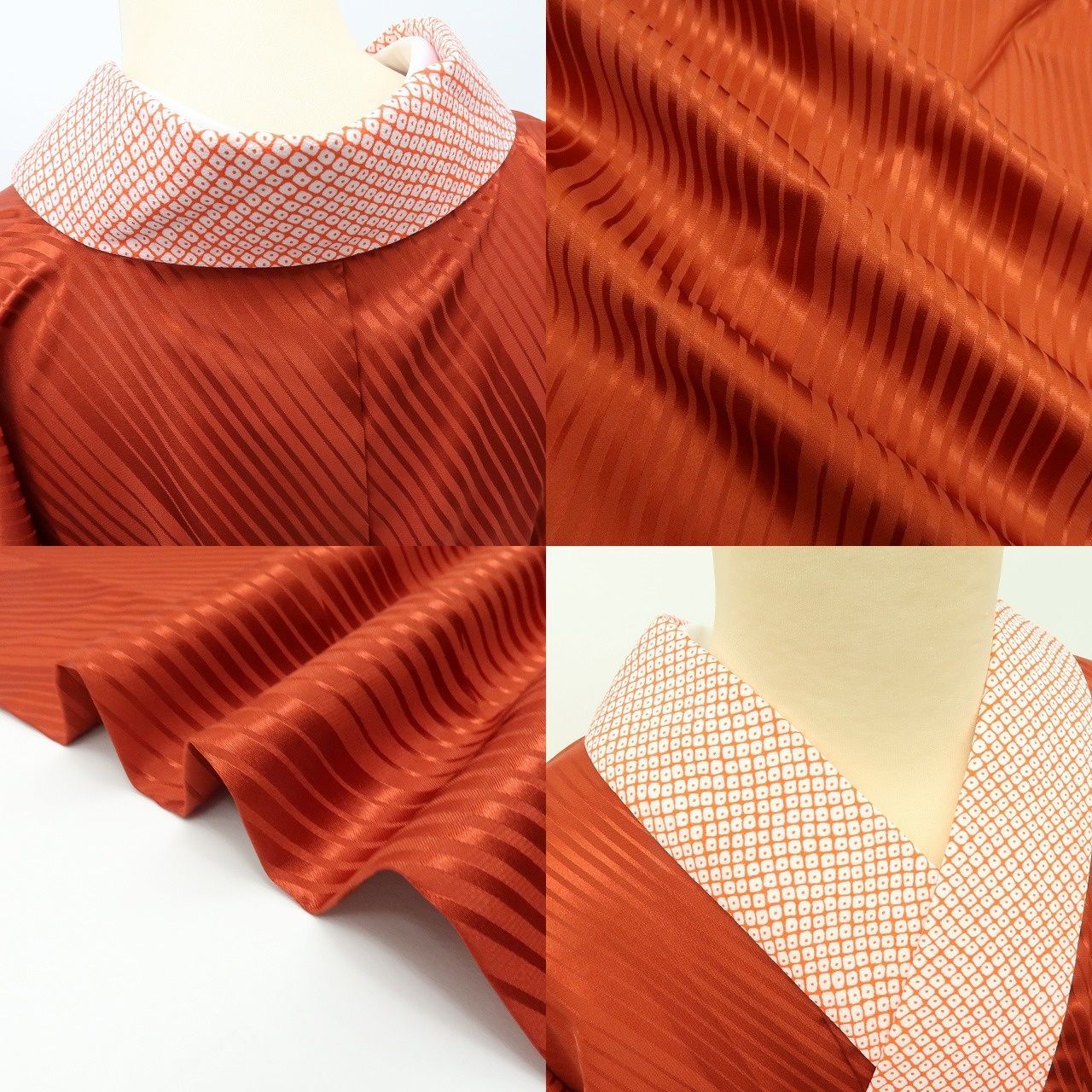 百華❀Y4417◇新品 単衣 正絹 袖無双 仕付け糸付 手縫い仕立て 長襦袢