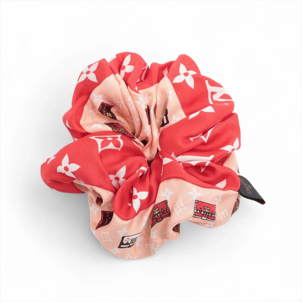 極美品 ルイヴィトン モノグラム トロシュー シュシュ シルク 100