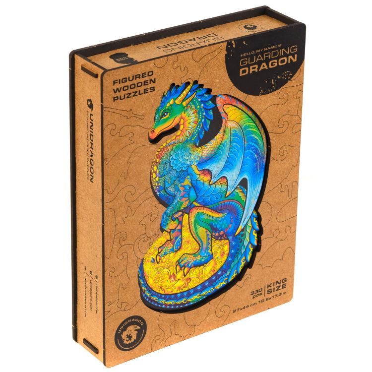 UNIDRAGON 木製ジグソーパズル 「ドラゴン」 KS(大きめ) サイズ 330