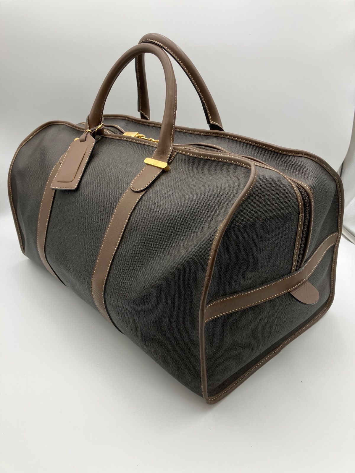 Dunhill ダンヒル ボストンバッグ PVC×レザー 143 - メルカリ