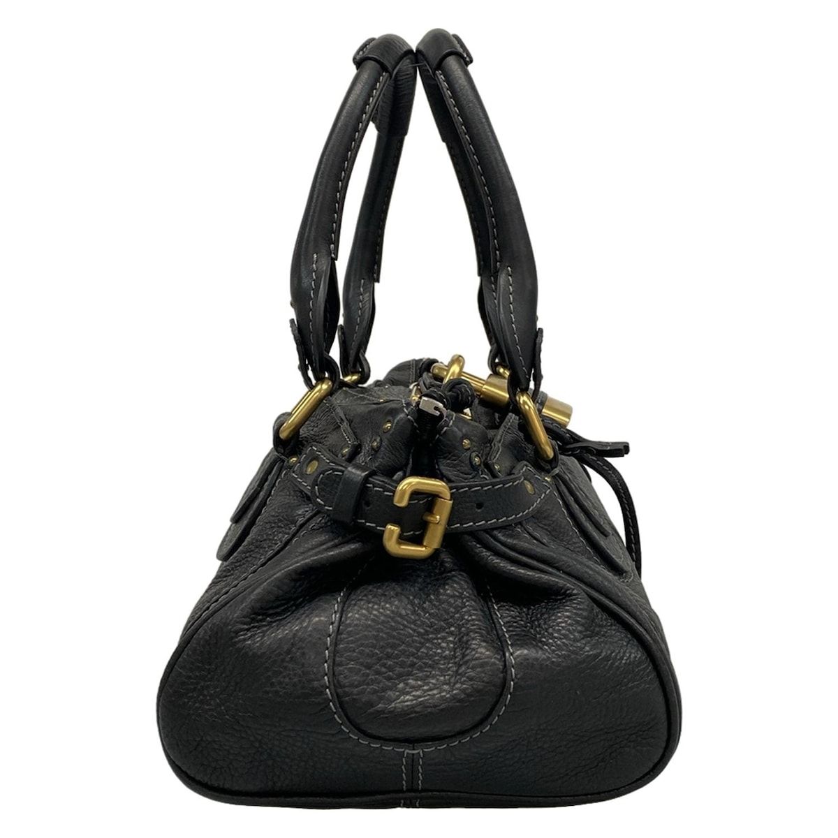 コン⭐︎Chloe クロエ パディントン ハンドバッグ レザー 黒 当時物 Chloe(クロエ) ハンドバッグ パディントン 黒 レザー - メルカリ