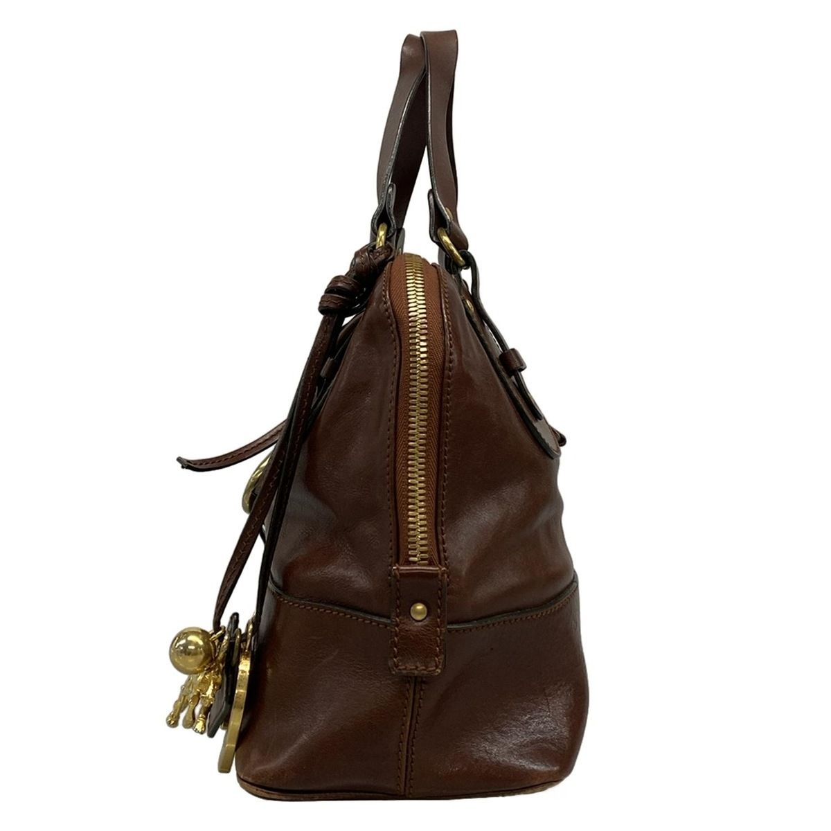 Chloe(クロエ) ハンドバッグ ケララ ダークブラウン レザー - メルカリ