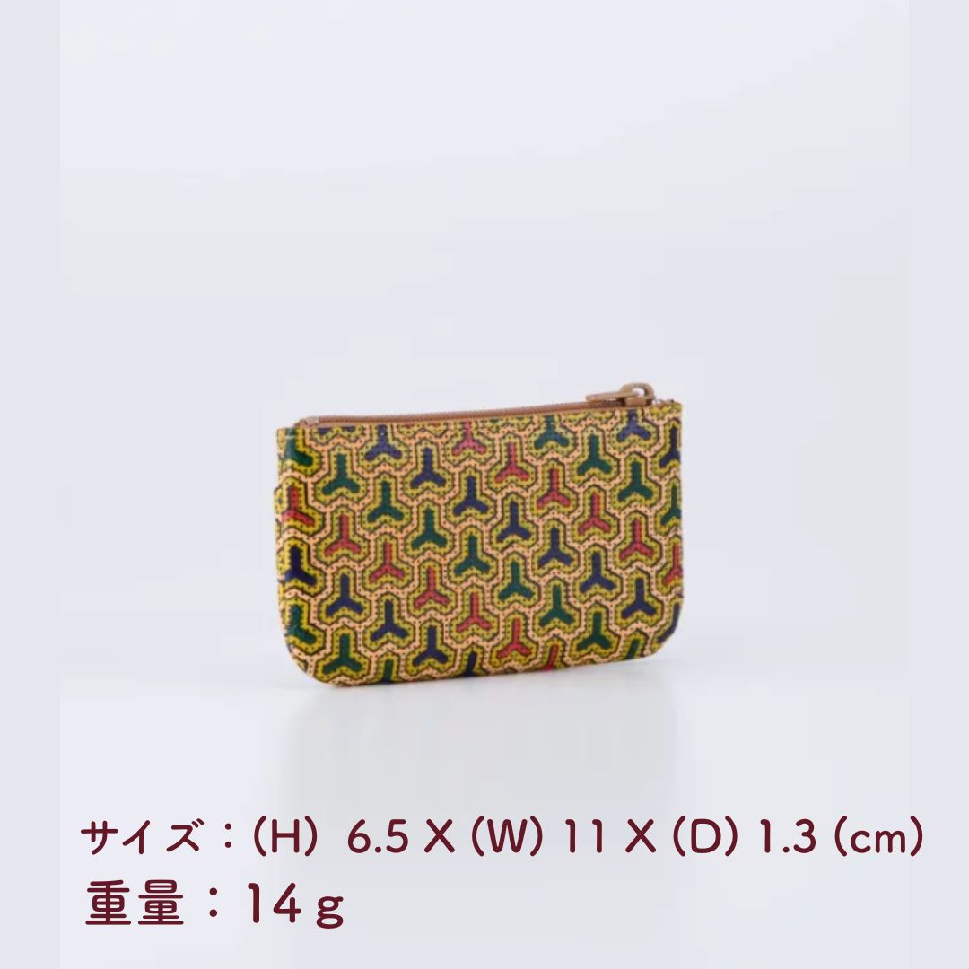 新品 印傳屋上原勇七 印伝 INDEN-YA 更紗「毘沙門亀甲（びしゃもん