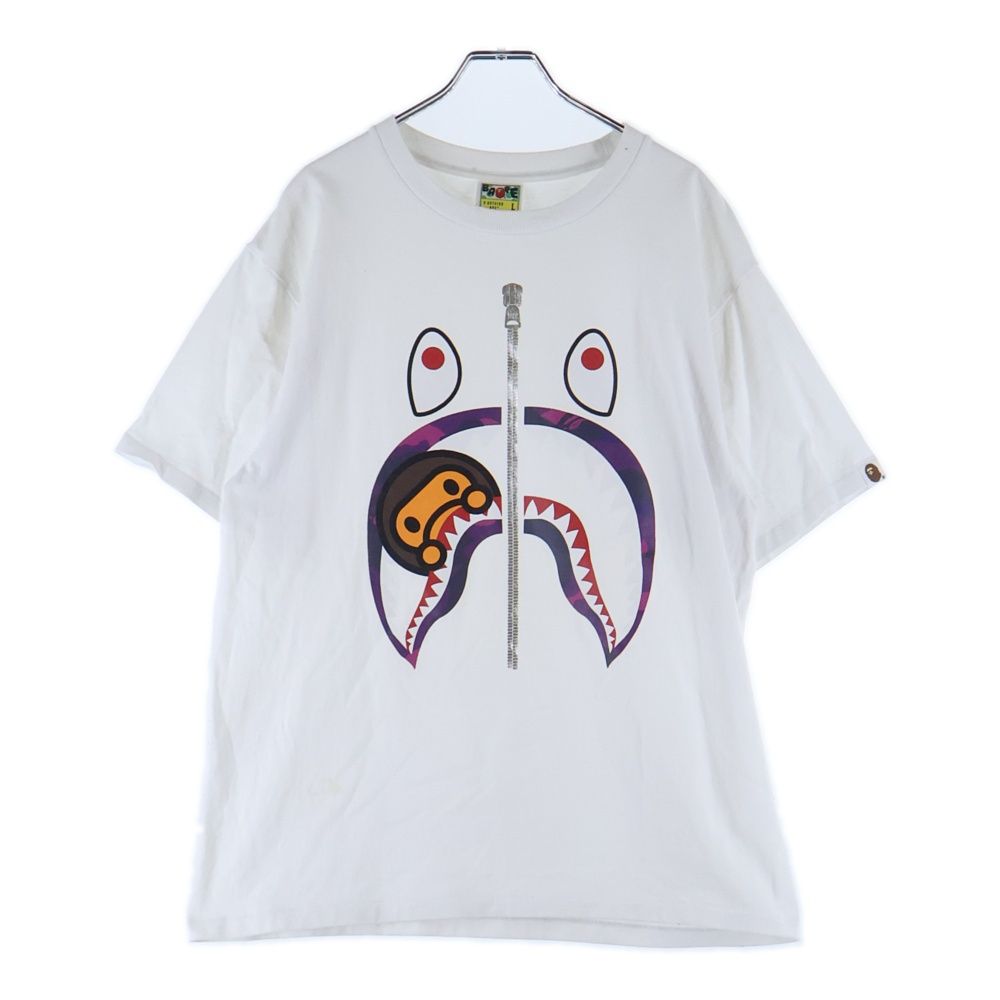 A BATHING APE (アベイシングエイプ) Shark Print Tee 002TEJ301005M