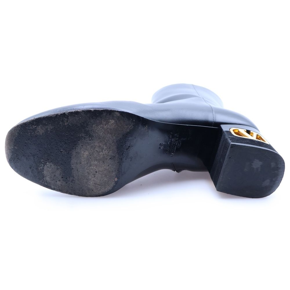 VALENTINO (ヴァレンティノ) Vロゴヒール レザー サイドジップ