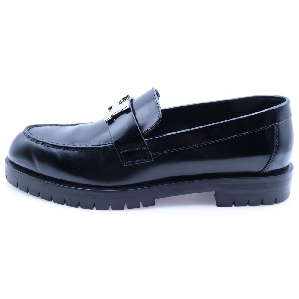 HERMES (エルメス) モカシン フォーブル Hロゴプレート レザー