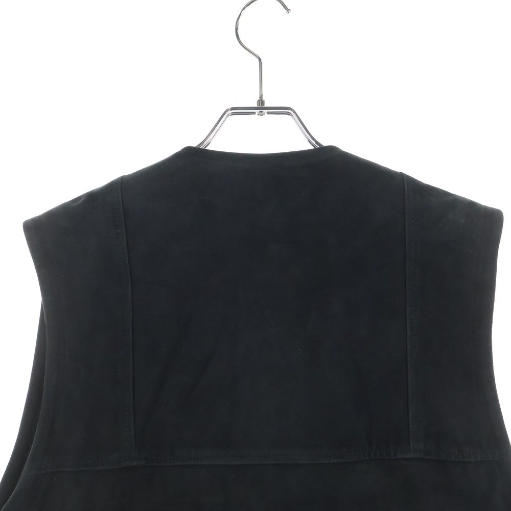 CCU (シーシーユー) suede vest スエード ベスト ブラック V-03-SUEDE