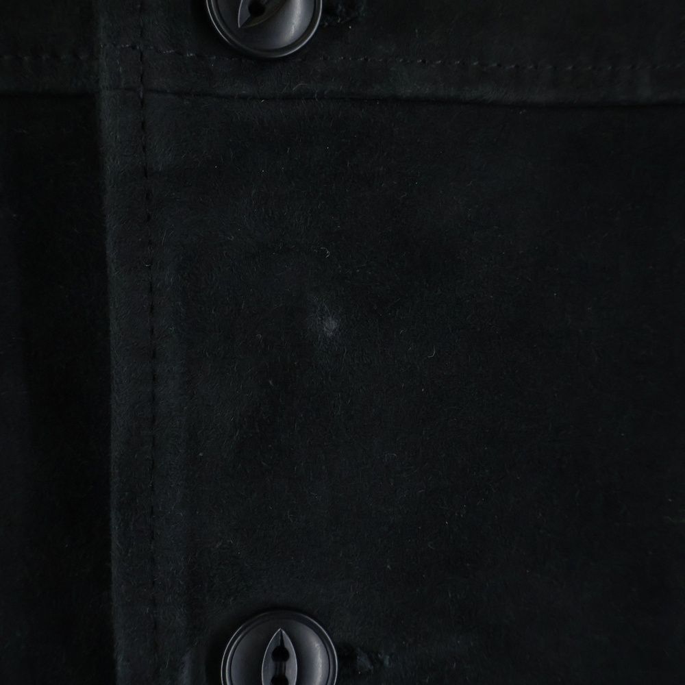 CCU (シーシーユー) suede vest スエード ベスト ブラック V-03-SUEDE