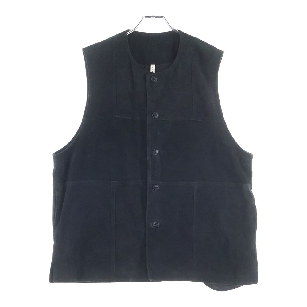 CCU スエードベスト CCU (シーシーユー) suede vest スエード ベスト ブラック V-03-SUEDE