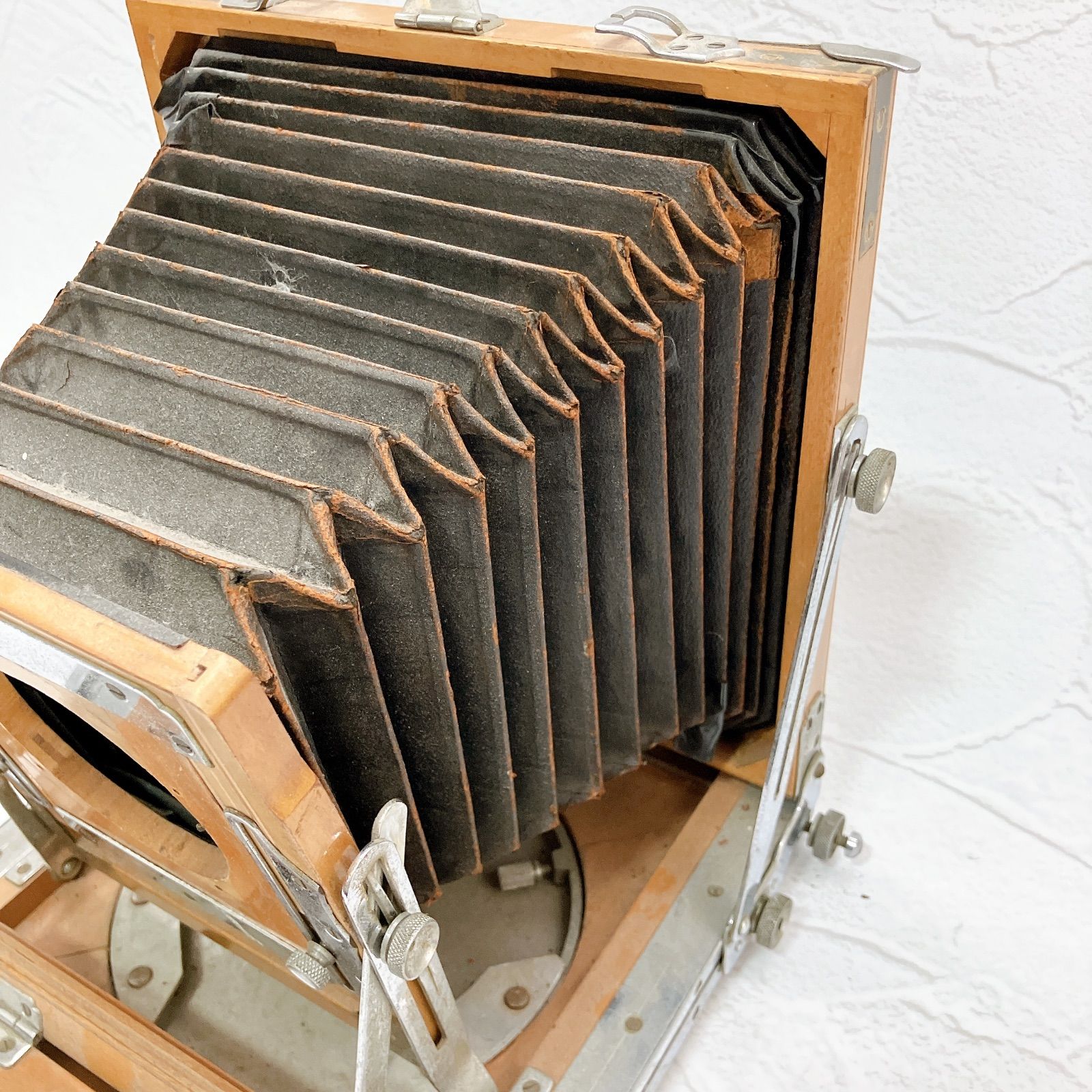 木製 蛇腹カメラ 昭和レトロ ジャンク品 - メルカリ