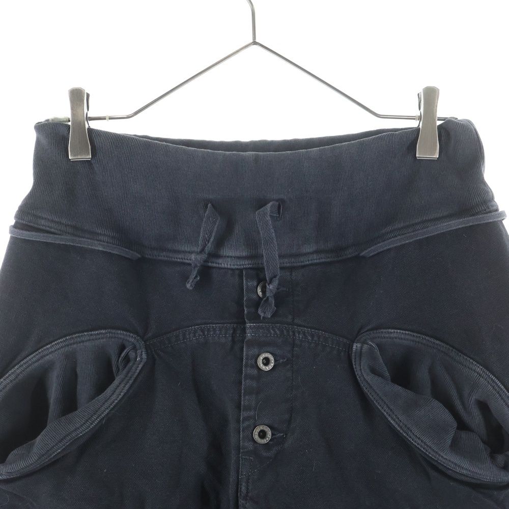 KAPITALキャピタル日本製 廃盤コットンサルエルパンツsize2/Mブラック KAPITAL (キャピタル) キャンバス ドローストリング アジャスタブル