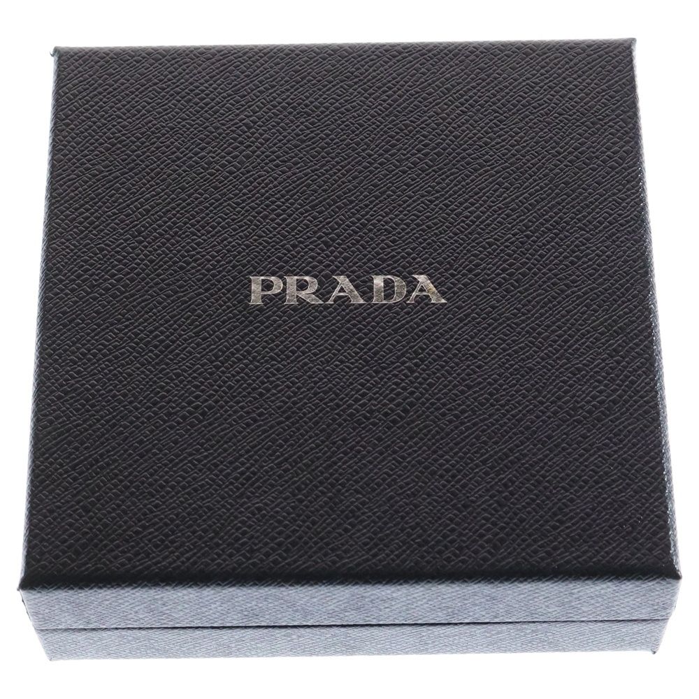 PRADA (プラダ) トライアングルロゴ シュシュ ヘアゴム ブラック