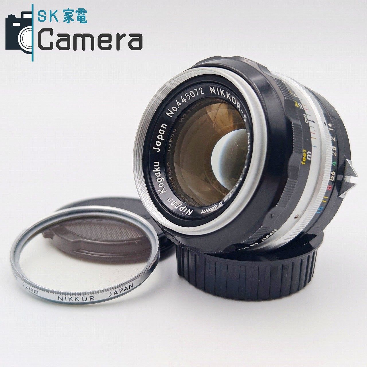 NIKON NIKKOR-S Auto 50mm F1.4 非Ai ニコン Nippon Kogaku キャップ 